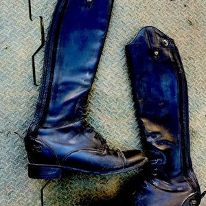 Size three Ariat boots with extra small calf